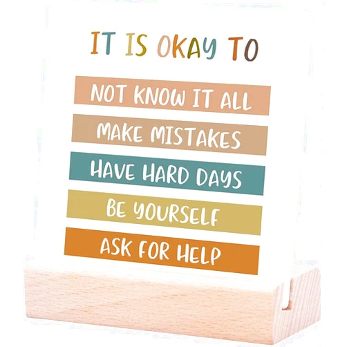 Bedency Boho Classroom Decor It is Okay to Be Yourself Classroom Wall Decor Teacher Gift Child Art Playroom Decor Classroom Quotes