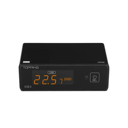 Fanmusic Topping E30II Lite AK4493S DAC Hi-Res Audio XMOS AU208 Touch Operation Preamp Decoder (Black)