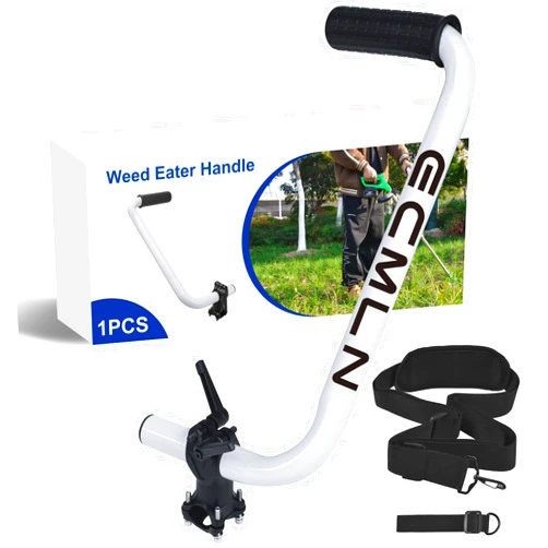 Ecmln Upgraded Weed Eater Handle, Ergonomic String Trimmer Handle with Trimmer Shoulder Harness, Lawn Trimmer Handle Grip String Trimmer Attachments for Lawn Care Easy Yard Trimming and Landscaping