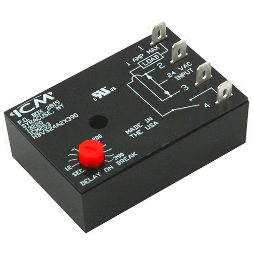 ICM Controls ICM253 Fan Delay Timer, 12-390 Seconds Adjustable Off Delay