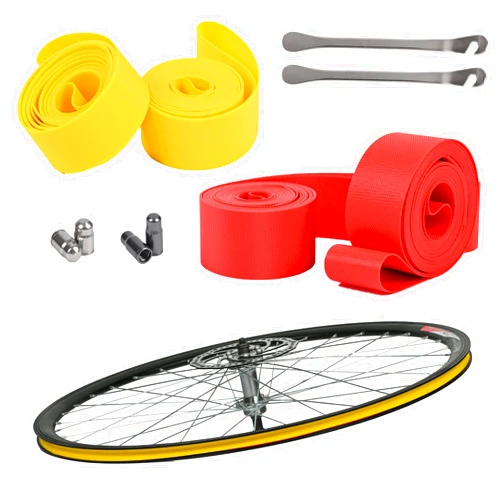 WINDIR 4 Pack Bicycle Rim Liner Strips, Nylon 26''/700C/27.5''/24''/20'' Bike Tire Liner Tape, Quality Tape Inner Tube Cushion Puncture for Mountain and Road Bikes