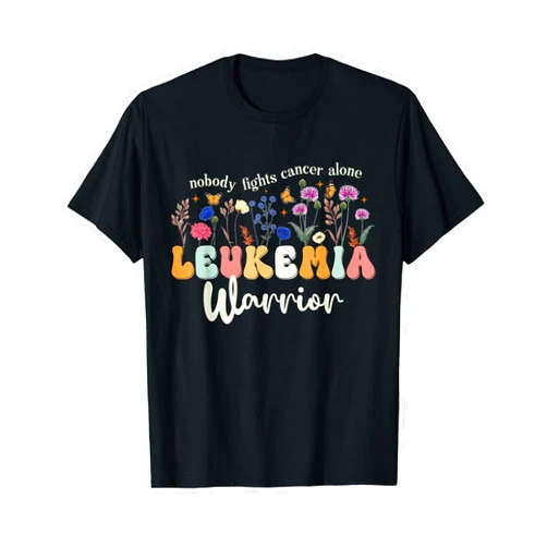 Get Well for Leukemia Survivor Leukemia Blood Cancer Awareness Leukemia Warrior Support T-Shirt