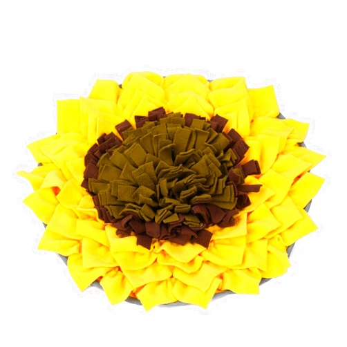 INJOYA INSPIRING JOY IN ANIMALS Injoya Sunflower Snuffle Mat for Dogs, Medium Dog Snuffle Mat 19”x19”, Dog Enrichment Tool & Slow Feeder, Multiple Snuffle Types, Durable, Machine Washable, Best for Small & Medium Dogs of All Ages