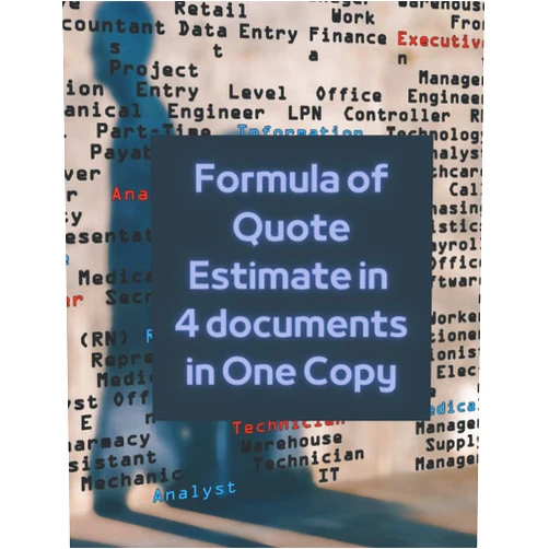 Ace (Cheenook) Leinerd Formula of Quote Estimate in 4 Documents in One Copy