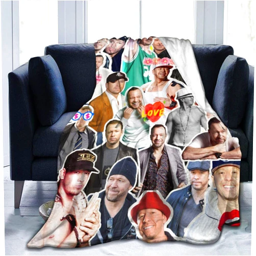 Vixenique Blanket Donnie Wahlberg Soft and Comfortable Warm Fleece Throw Blankets Gift for Sofa Bedroom car Decoration Office Knee pad Bed Camp Beach All Season