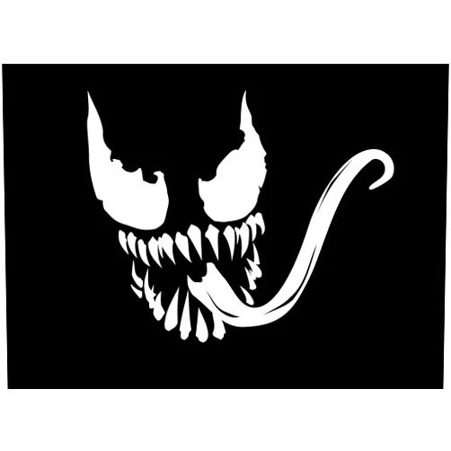FAVFOUR INC MARVEL COMICS VENOM SPIDER w/ TONGUE VINYL STICKERS SYMBOL 5.5
