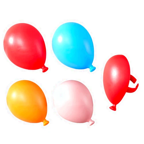 DECOPAC 24 pack - Bright Rainbow Balloon Assortment Cupcake Rings Party Favors, Mulit
