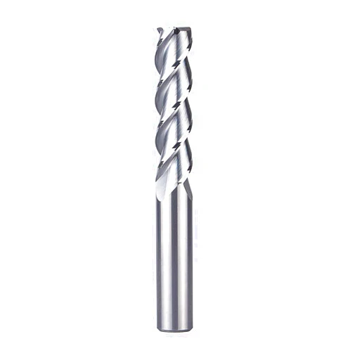 SpeTool 3 Flute Carbide End Mill for Aluminum Non-Ferrous Cutting Tool Upcut Bit for CNC Machine, 1/2 Inch Shank, Extra Long 4 Inch