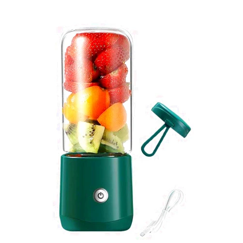 FARZI Portable Blender, Personal Travel Blending Cup for Milkshakes and Smoothies, 14 oz Mini Smoothie Blender USB Rechargeable, 6 3D Blades for Perfect Mixing