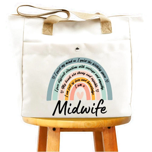 WCGXKO Trainee Midwife Gift Future Midwife Gift Midwife Thank You Gift Midwife Zipper Pouch Cosmetic Bag