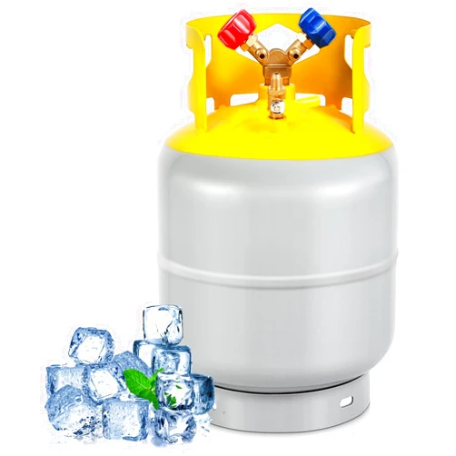 FAHKNS Refrigerant Recovery Tank 30 LB for R22, R134A, R410A Refrigerant with 1/4 SAE Y-Valve Liquid/Vapor Reclaim Tank Reusable