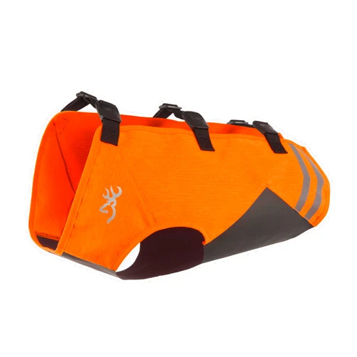 Browning Pet Vests, Hi Vis Safety Vests for Dogs, Saftey Orange, Large, Full Coverage