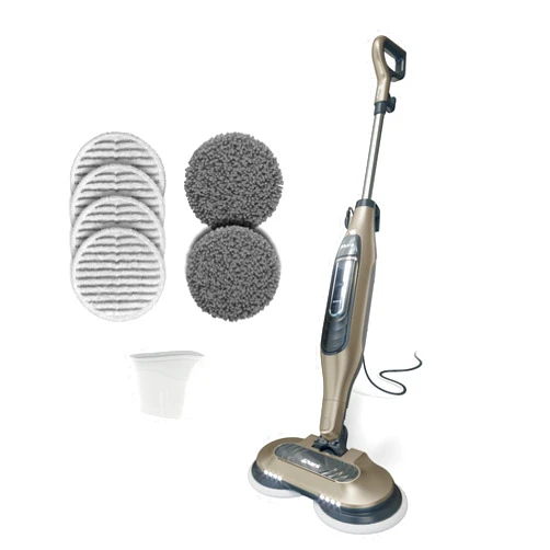 Shark Steam & Scrub All-in-One Scrubbing and Sanitizing Hard Floor Steam Mop, Designed for Hard Floors, with 4 Dirt Grip Soft Scrub Washable Pads, 3 Steam Modes & LED Headlights, S7005