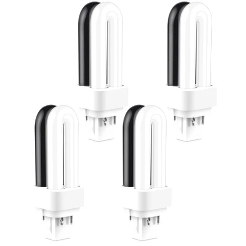 PACETAP 4 Pack 41050 7W Upgraded 2 Color Replacement Bulbs Compatible with Dynatrap DT1050 DT1100 DT1250, 1/2 Acre U Shape Replacement Bulbs Light