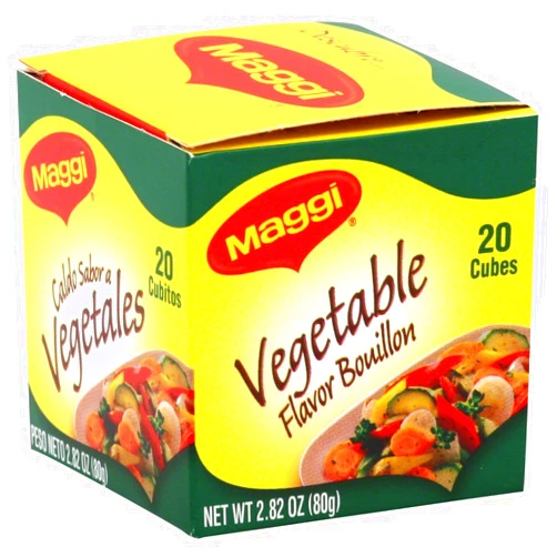 Maggi Veggie Bouillon Cube 2.82 OZ(Pack of 4)