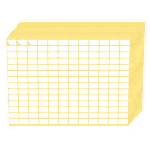 Andibro 2520 Pcs White Labels Sticker, Removable Rectangular Labels Small Sticky Labels Blank Self Adhesive Labels Writable Price Tags for Envelopes File Folders Jars Boxes (9 * 16MM) 15 Sheets(C)