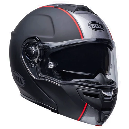 BELL SRT Modular Helmet (Hartluck Jamo Matte/Gloss Black/Red - Large)