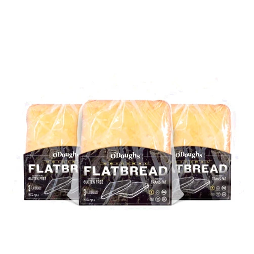 O'Doughs O'Dough Gluten Free Flatbreads, Original,14.4 Ounce [4 Packs]