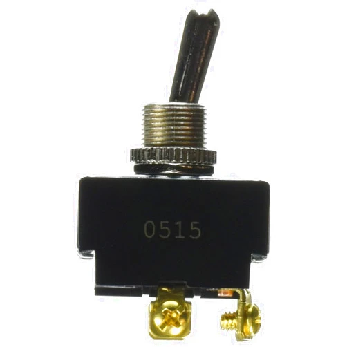NSI 78220TS Toggle Switch, Maintained Contact and Multiple Pole, On Off Circuit Function, DPST, Brass/Nickel Actuator, 20/10 amps at 125/250 VAC, Screws Connection