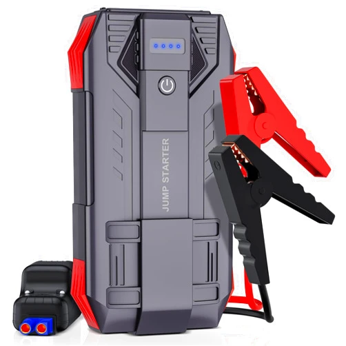Tstiti Car Battery Jump Starter, 4000A Peak Jump Starter Battery Pack for Up to 10L Gas and 8L Diesel Engines, 12V Portable Jump Box with USB/Power Bank/Dual Output/LED Light