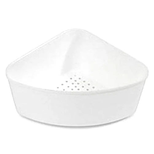 Better Houseware Triangular Kitchen Sink Drain Basket for Food, Sink Food Catcher Basket for Washing Vegetables & Fruits Corner Sink Strainer