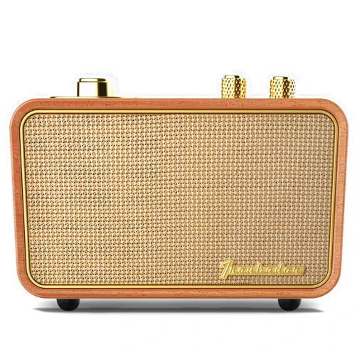 Yogyro Trenbader Artlink Stereo Wireless Speaker AM/FM Retro Wood Bluetooth Speaker with Built-in Speakers,Elegant & Vintage Design Portable Bluetooth Speaker for Home Office Outdoor…