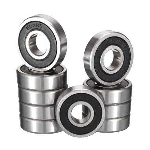 HIPICCO 607-2RS Deep Groove Ball Bearings, ID 7mm x OD 19mm x Width 6mm Miniature Bearings, Double Rubber Sealed Ball Bearing Pre-Lubricated Chrome Steel Z2 Lever 10pcs