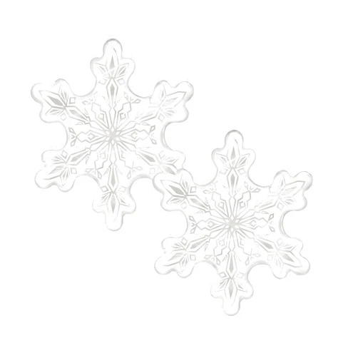 CYMYLAR 2pack Snowflake Balloons Snowflake Decorations for Winter Wonderland Party Birthday Party, Baby Shower Decorations