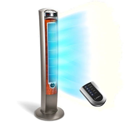 Lasko Oscillating Tower Fan, Nighttime Setting, Remote Control, Portable, Timer, for Bedroom, Home and Office, 3 Quiet Speeds, 42.5