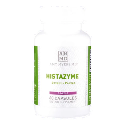 Amy Myers MD Histazyme - Diamine Oxidase Dao Enzyme Supplement Histamine Blocker to Support Healthy Digestion, Food Derived Histamine Intolerance (HI) - 60 Capsules - Bottle