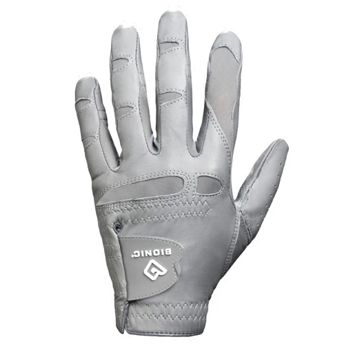Bionic Men's StableGrip 2.0 Grey Golf Glove - Made from Premium Cabretta Leather