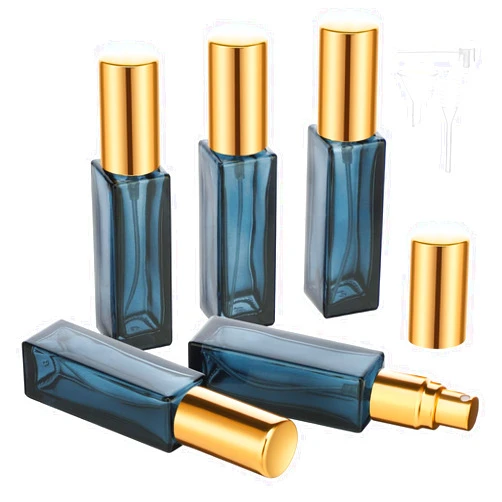 Segbeauty Mini Perfume Atomizer, 5 Set of 10ML Perfume Travel Refillable, Glass Perfume Dispenser Empty Pump Bottle Small Portable Spray Bottles Toiletries Cosmetic Container for Traveling Outgoing