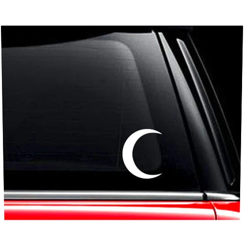AK Wall Art Crescent Moon - Vinyl Decal - Car Truck Laptop - Select Size