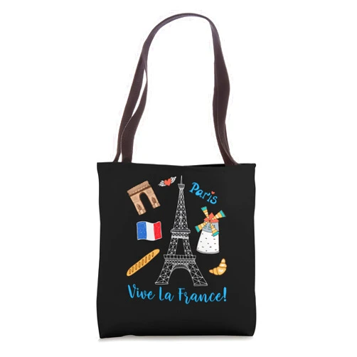 Französische Geschenke & Andenken Paris Skyline Paris Souvenir Eiffel Tower France Vive La France Tote Bag