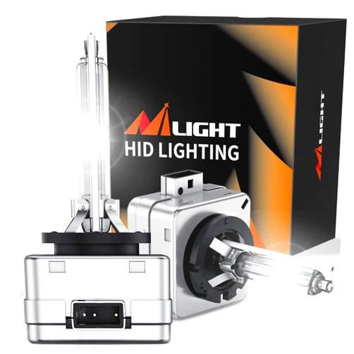 Nilight D3S HID Headlight Bulbs, Super Bright D3S HID Bulb 6000K Diamond White High Low Beam HID Xenon Bulbs Replacement, 2-Pack