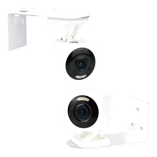 Peozenithus 2Pack Adhesive Metal Wall Mount Bracket for WYZE CAM V4,/V3, Rustproof Painted for WYZE CAM Pan V3/V2, Two Ways Installation, No Drill, Get The Best View