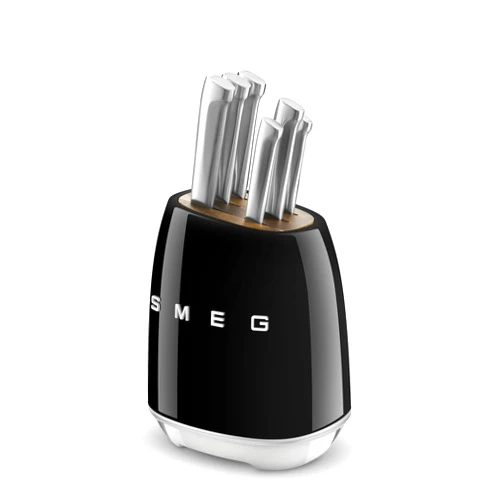 SMEG Stainless Steel Knife Block Set