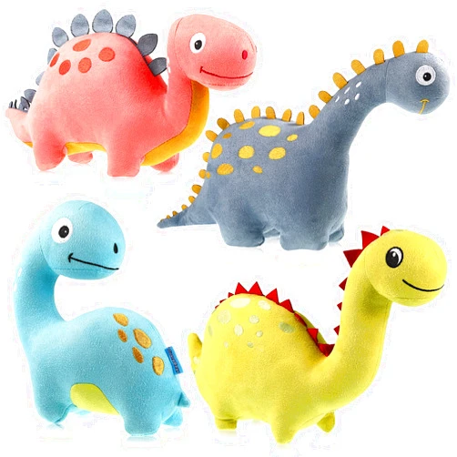 Aoriher 4 Packs Dinosaur Stuffed Animal Cute Dinosaur 9 Inch Plush Toys Adorable Soft Toy for Kids Baby Birthday Party Favors