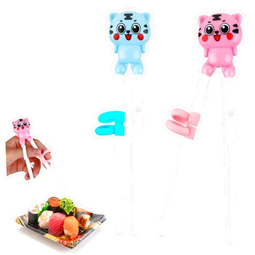 Abeillo 2 Pairs Training Chopsticks for Beginners, Learning Chopsticks Helper Cute Animal Training Chopsticks Practice Chopstick Trainer for Adults