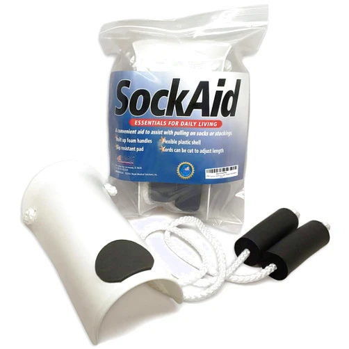 RMS Deluxe Sock Aid - Socks Helper with Foam Handles (for Regular Socks)