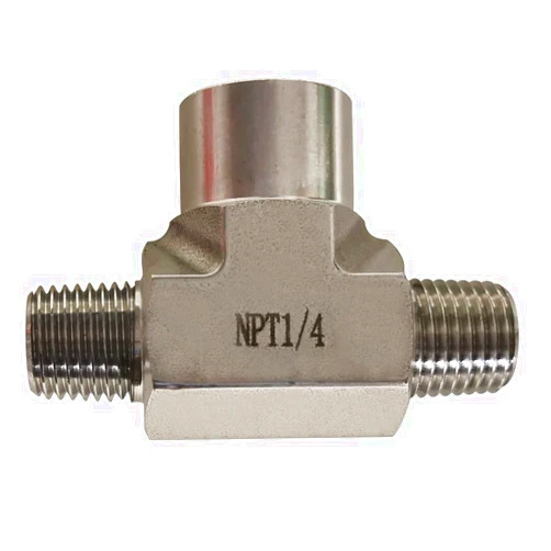 Yoebor Metalwork 304 Stainless Steel Forged Pipe Fitting Reducing Street Tee 3/4