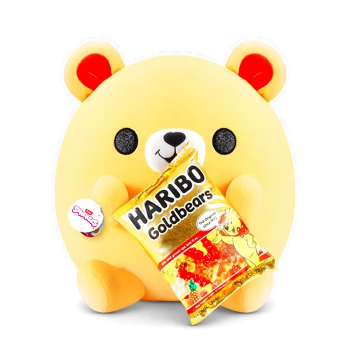 Snackles (Goldbears) Gold Bear Super Sized 14 inch Plush by ZURU, Ultra Soft Plush, Collectible Plush with Real Licensed Brands, Stuffed Animal