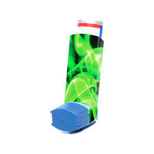 MIGHTY SKINS MightySkins Skin for Ventolin HFA Asthma Inhaler - Green Flames | Protective, Durable, and Unique Vinyl Decal wrap Cover | Easy to Apply, Remove, and Change Styles | Made in The USA