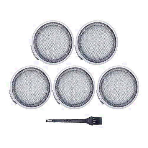 MR.BURGH Robot Vacuum Cleaner Accessories Filter Brush Fit for Xiaomi Fit for Mjia SCWXCQ01RR Fit for Roborock H6 Handheld SKV4060GL Spare Parts (Color : 5PCS)