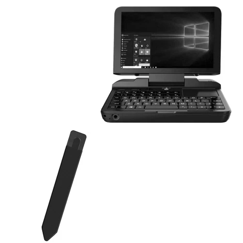 BoxWave Stylus Pouch Compatible with 6 Goodlife623 GPD MicroPC Handheld Industry Laptop - Stylus PortaPouch, Stylus Holder Carrier Portable Self-Adhesive - Jet Black