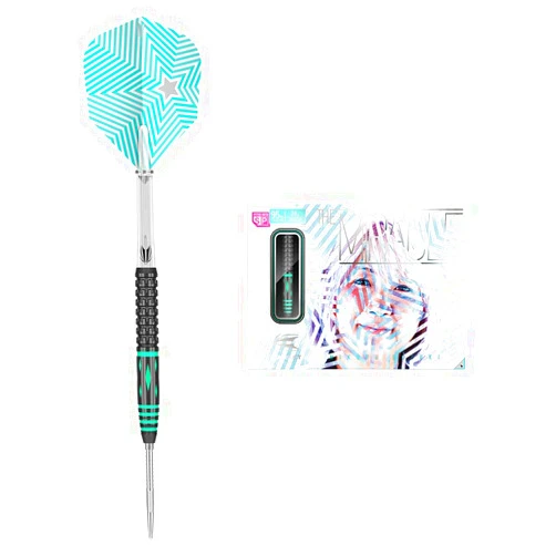 Target Darts Mikuru Suzuki The Miracle Gen 2 24G 95% Tungsten Swiss Point Steel Tip Darts Set, Silver