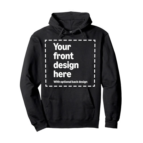 Modify by Amazon Merch on Demand Custom Front & Back Print Hoodie with Your Image for Men and Women by Modify by Amazon Merch on Demand