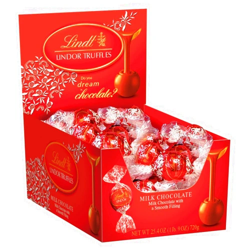 Lindt Lindor Truffles Milk Chocolate, 60-Pieces, Lot of 2
