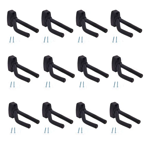 Tosnail 12 Pack Wall Mount Guitar Hangers Hooks Holders