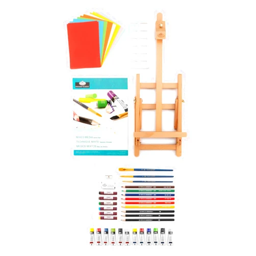 Royal & Langnickel Essentials Mixed Media H-Easel Art Set, 52pc